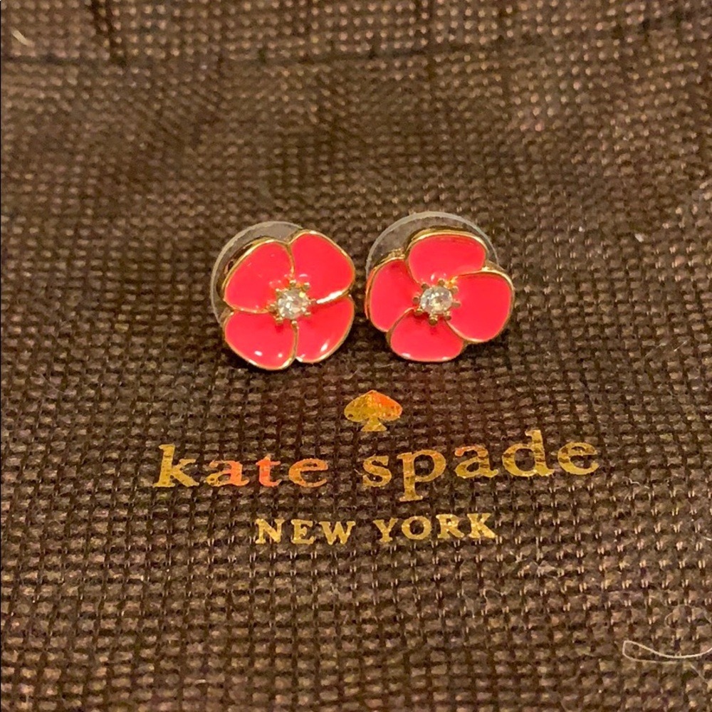 Kate Spade coral stud earrings